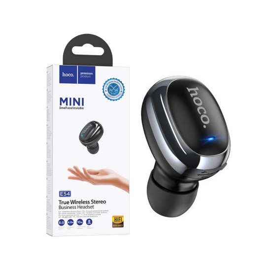 AURICULAR INALÁMBRICO HOCO E54 MIA MINI CON MICRÓFONO 40MAH NEGRO